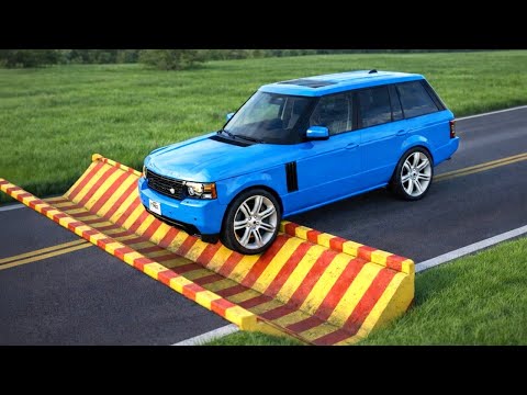Cars vs Inverted Speed Bump Challenge #3 in BeamNG Drive!