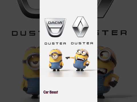 Dacia Duster vs Renault Duster minions style drag race funny #tiktok #supercar #suv #fyp