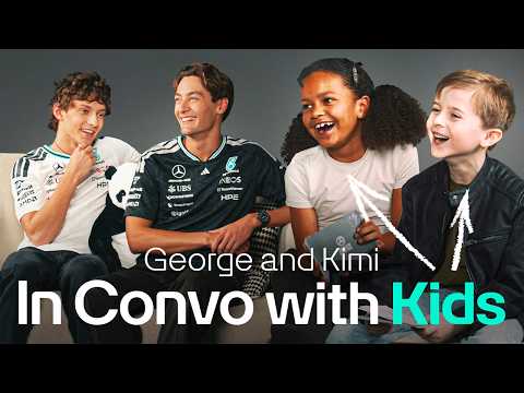 George is how old?! 🤣 In Convo With Kids | George Russell and Kimi Antonelli