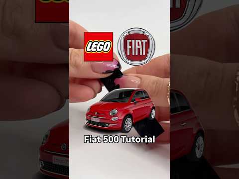 Mini LEGO Fiat 500 Tutorial 🚘 #legofiat #legomoc *inspired by Petey Bird