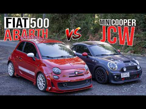 The Most Fun You’ll Have for $15K | 2014 Mini Cooper JCW vs 2015 Fiat 500 Abarth